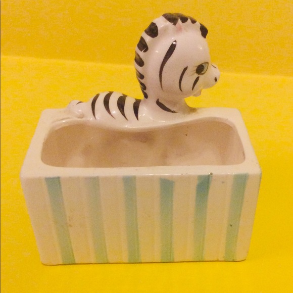 Cute Nursery Planter with Baby Zebra - Picture 3 of 4
